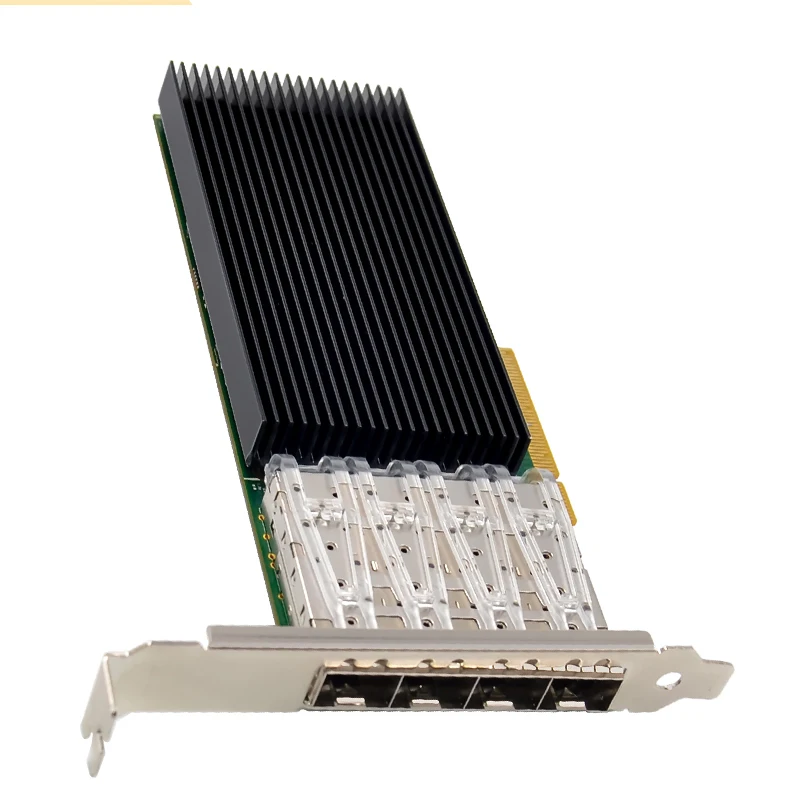 Intel X722 칩 쿼드 포트 10G SFP+ 파이버 서버 네트워크 카드 SR-IOV 가상화용 4포트 엔터프라이즈 이더넷 어댑터