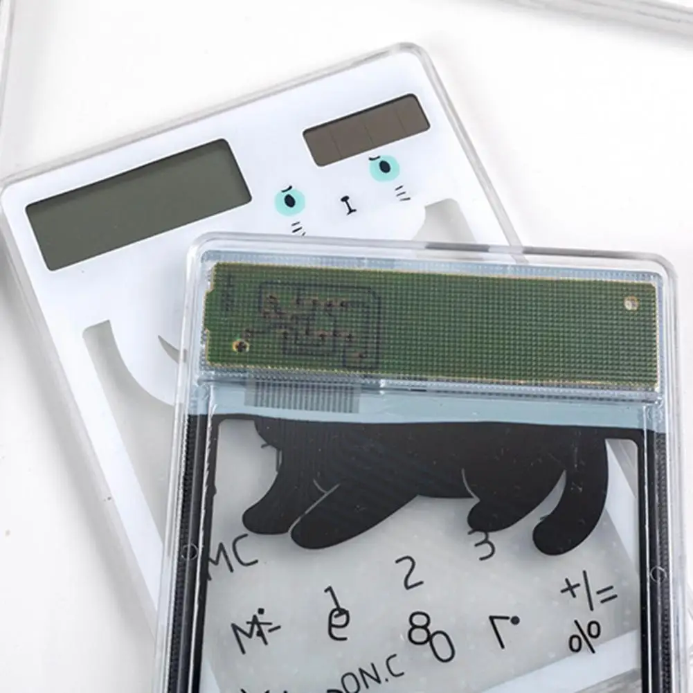 Mini Calculatrice Portable À Énergie Solaire, Dessin Animé Mignon  Transparent, Fournitures Scolaires, Kawaii Staacquering, 8-251 -  Calculatrices - AliExpress