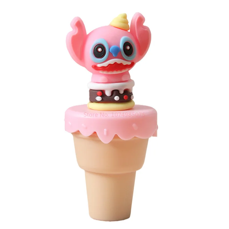 4pcs Disney Stitch Bagged Mini Highlighter Ice Cream Lilo & Stitch Cartoon Diy Handbook Pen Student Stationery Gift