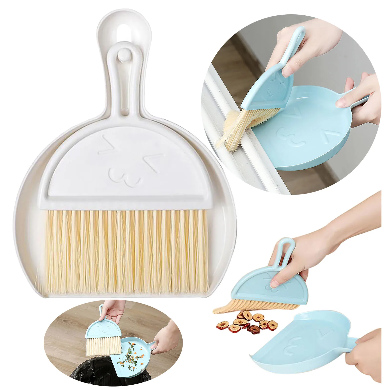 

Mini Dustpan Desktop Brush Cleaning Debris Small Cleaning Brush Home Kit Cleaning Supplies Tub Wand
