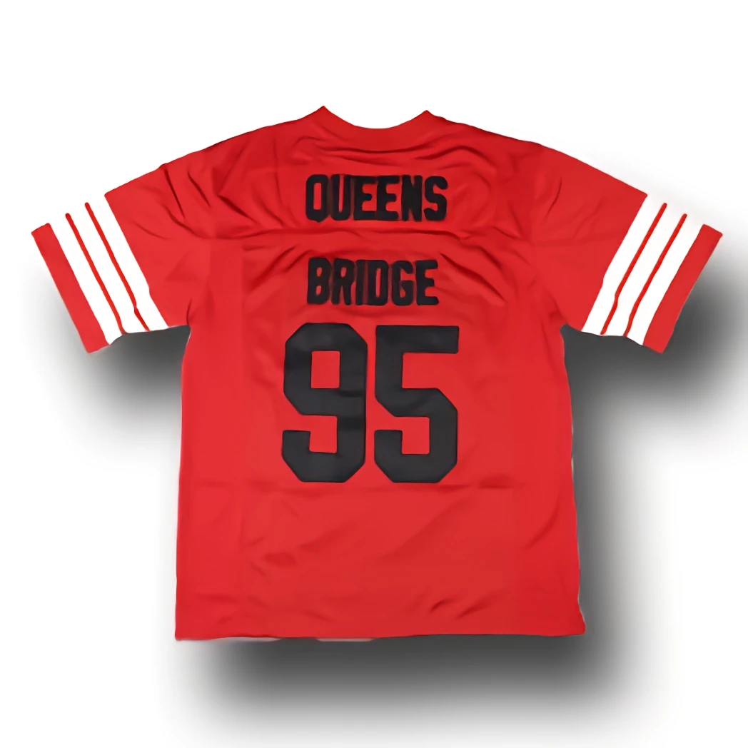 The Prodigy 95 Hennesy Queens Bridge Movie Football Jersey Stitched Red Blue Mens Size S-3XL