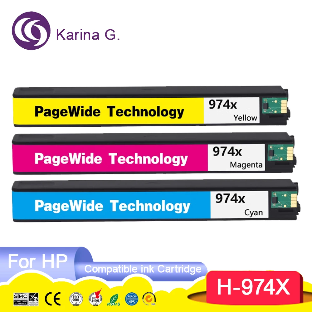 974 974X 974X Premium Compatible Ink Cartridge for PageWide Pro 452dw/477dw/552