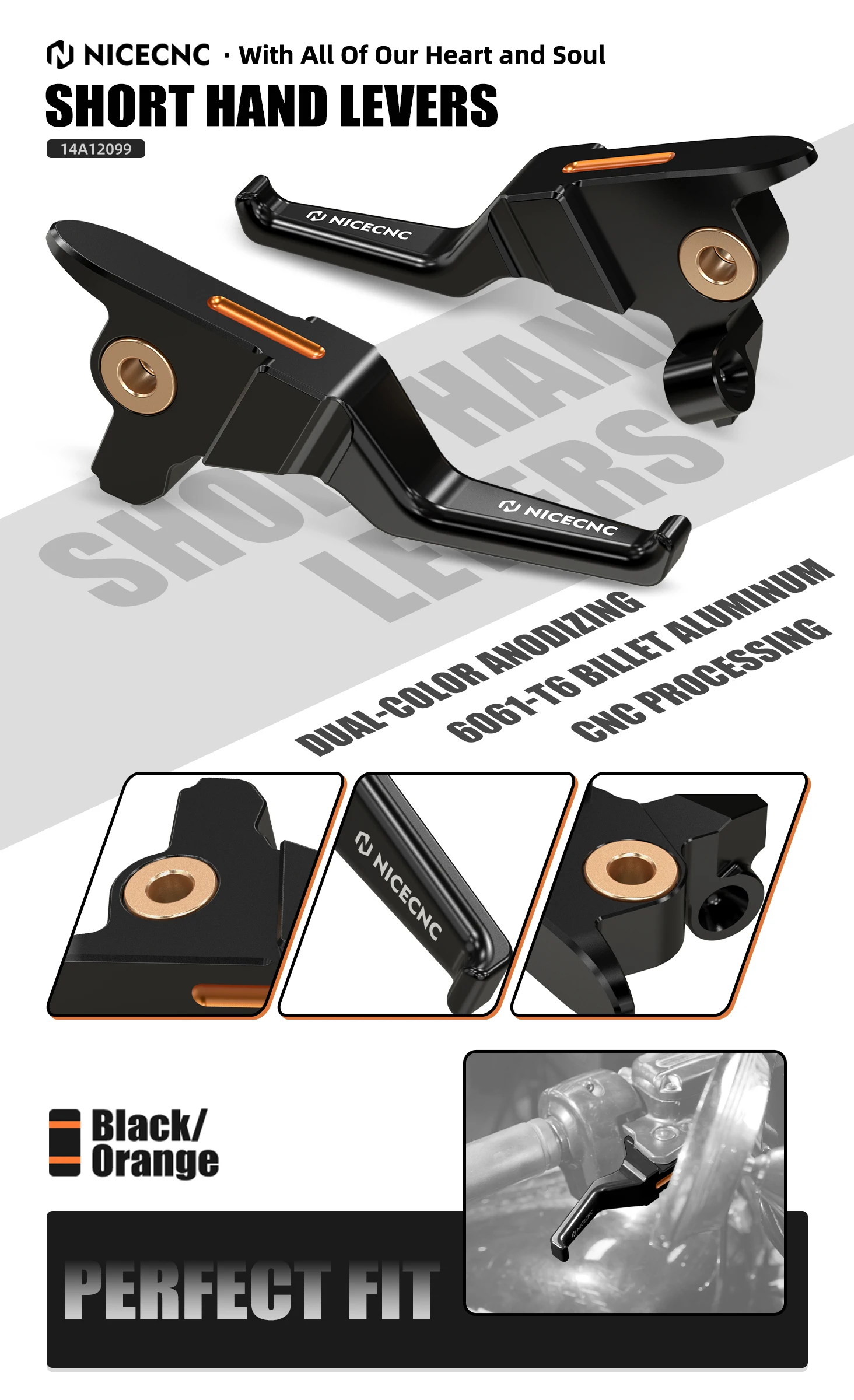 Für Harley Road Glide FLTRX 2017–2020 Shorty Handhebel Bremskupplungshebel Street Glide FLHXS Road King FLHR Electra Glide – Detail 8