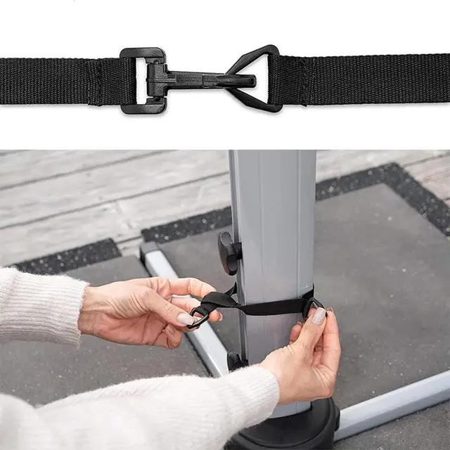 Terasz Esernyő Heveder Időjárásálló Állítható Rögzített Szélvédő Szél Stabilizátor Hevederek Medence - Image 3