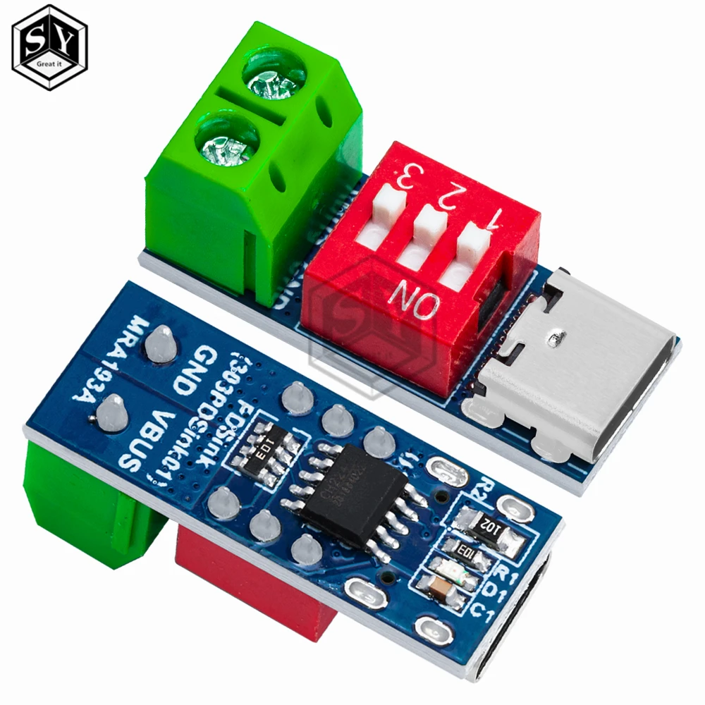 Usb c pd trigger board module pd qc decoy board fast charge usb type c