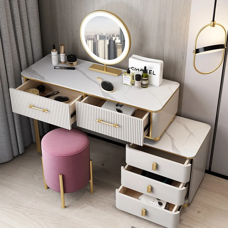 Mirror Metal Dressers Luxury Console Coffee Organizer Dressers Chest  Drawers Storage Light Cajoneras Dormitorio Furniture WJ25XP - AliExpress