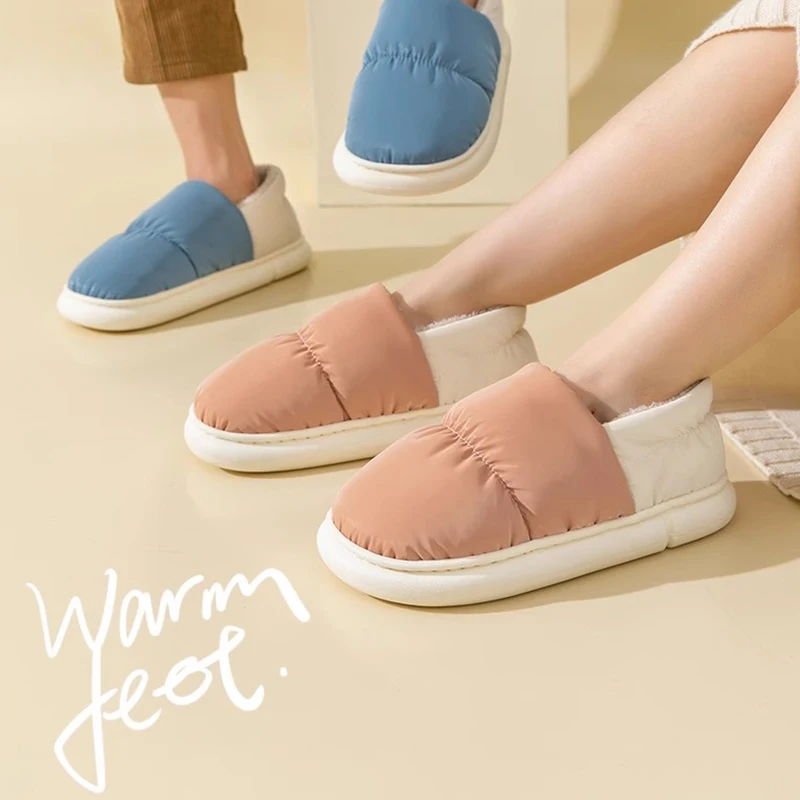 Jabari Warm Slippers With Non Slip Sole For Cozy Home Comfort And Quick Errands Everyday main image 1