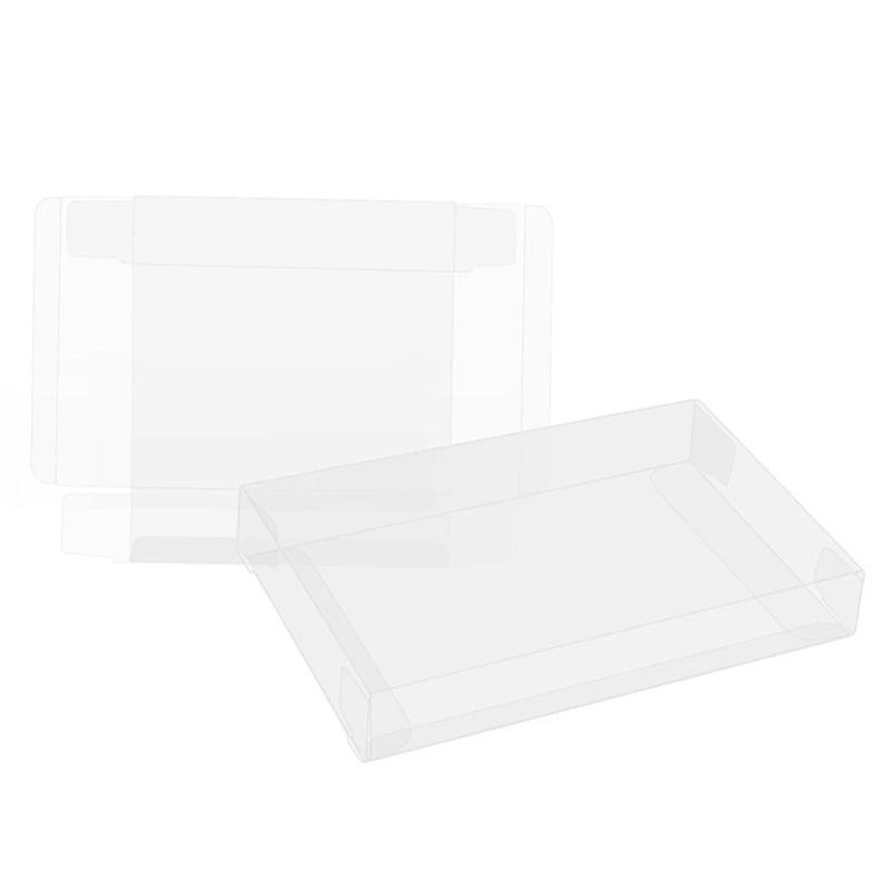 

10Pcs/Lot New Clear PET Plastic Box Protector Case Sleeves Cover For SNES N64 CIB Boxed Games Cartridge Box