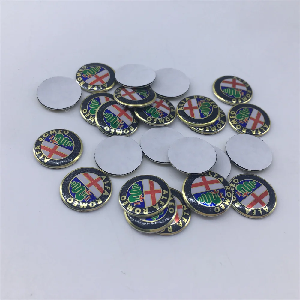 Alfa Romeo Car Key Emblem Sticker Set - 15 Color Options, Multiple Sizes