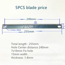  Tea Bag Sealing Machine Tooth Blade,Vertical Packing Machine Knife,5pcs price 