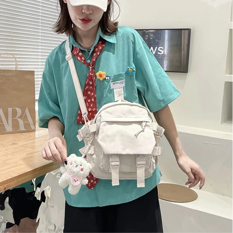 Women's Fashion Kawaii Mini Backpack Shoulder Bag for Teenage Girls Multi-Function Small Bagpack Ladies Travle School Backpacks