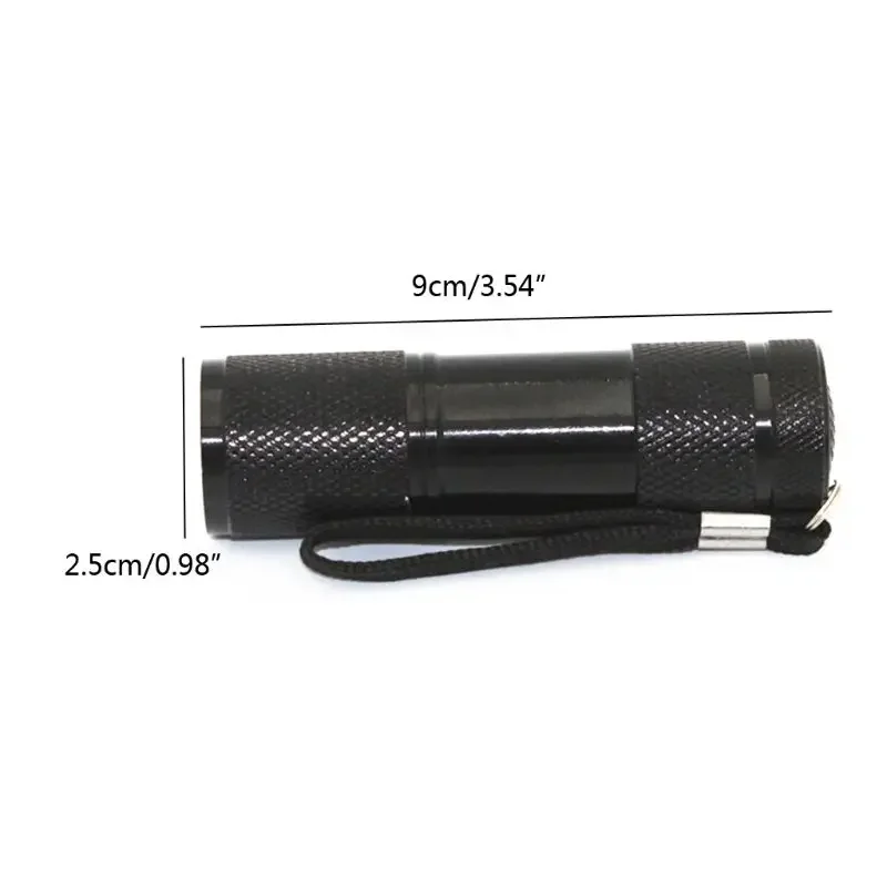 UV Resin Curing Lamp Light 9W 9 LED 395nm UV Resin Dryer Blacklight Flashlights Jewelry Tools Drying Manicure uv flashlight uv curing lamp