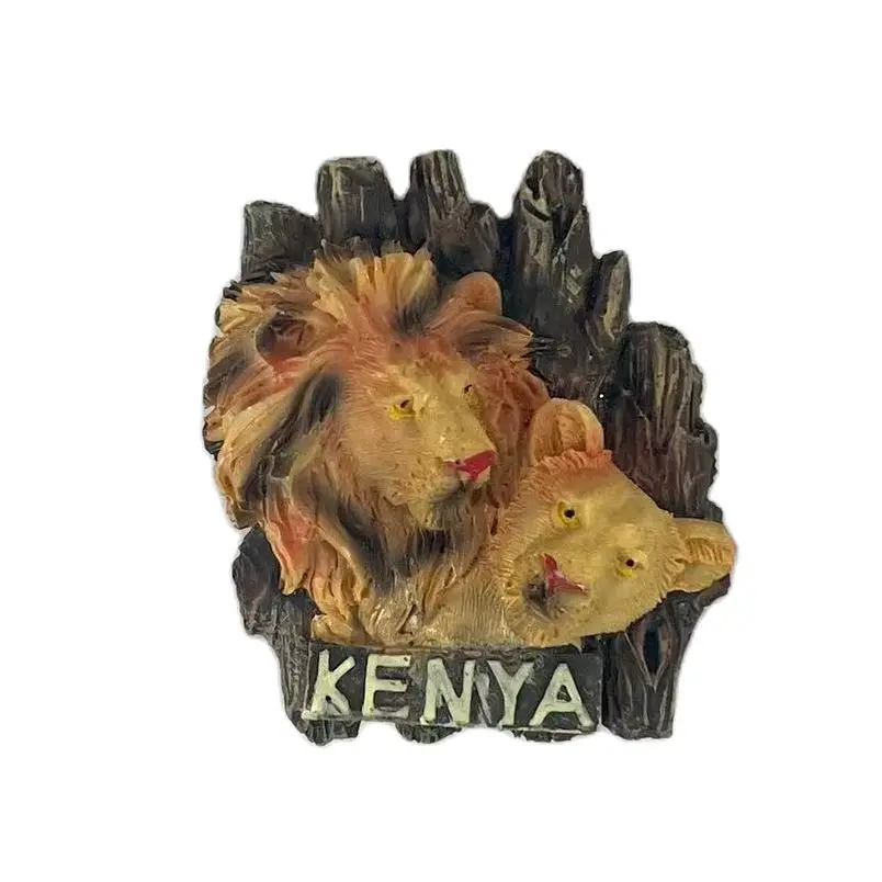 

Kenya Fridge Magnet Souvenir Lion Travel Memorial Magnetic Refrigerator Stickers Gift Home Decoration Accessories