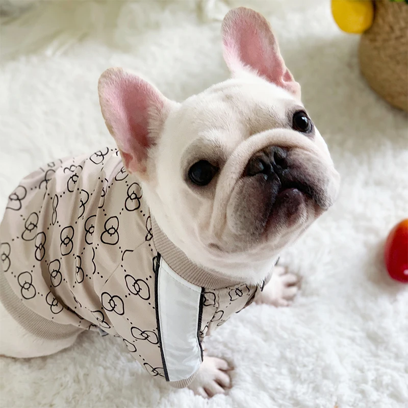 Winter-Haustierkleidung, dicke Hunde, Jacken, Designer, luxuriöse Mode, bequeme warme Jacke, Welpenkleidung, Bulldogge, Bago, Hundekostüm – Detail 6