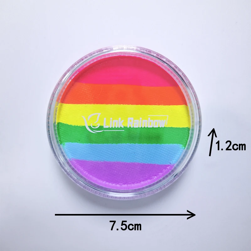 30g Rainbow Split Cake Body Art Face Painting Multicolor Series Body Art for Halloween Neon UV Metallic Face Paint Cheapest 5
