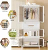 Large Portable Kids Closet Children's Armoire Adults Clothes Wardrobe Closet with Drawers and Doors, Collapsible Baby Costume 6