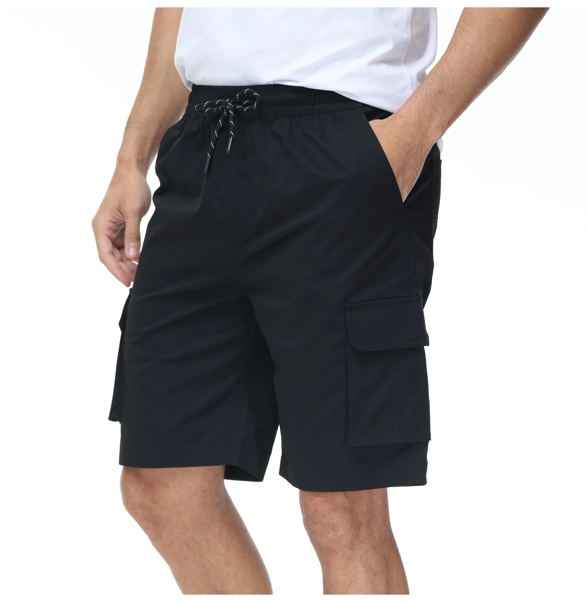 Sommer Herren Casual Cargo Shorts Kordel zug Shorts Joggen sportliche Cargo hosen Cargo Shorts zum Klettern Laufen – Detail 16