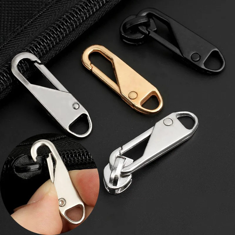 Zipper Slider Puller Universal Instant Fix Zipper Repair Kit Replacement Zip Slider Teeth Rescue DIY Sewing Accessories 5/10PCS zipper repair kit zipper pullers zipper sliders zipper accessories