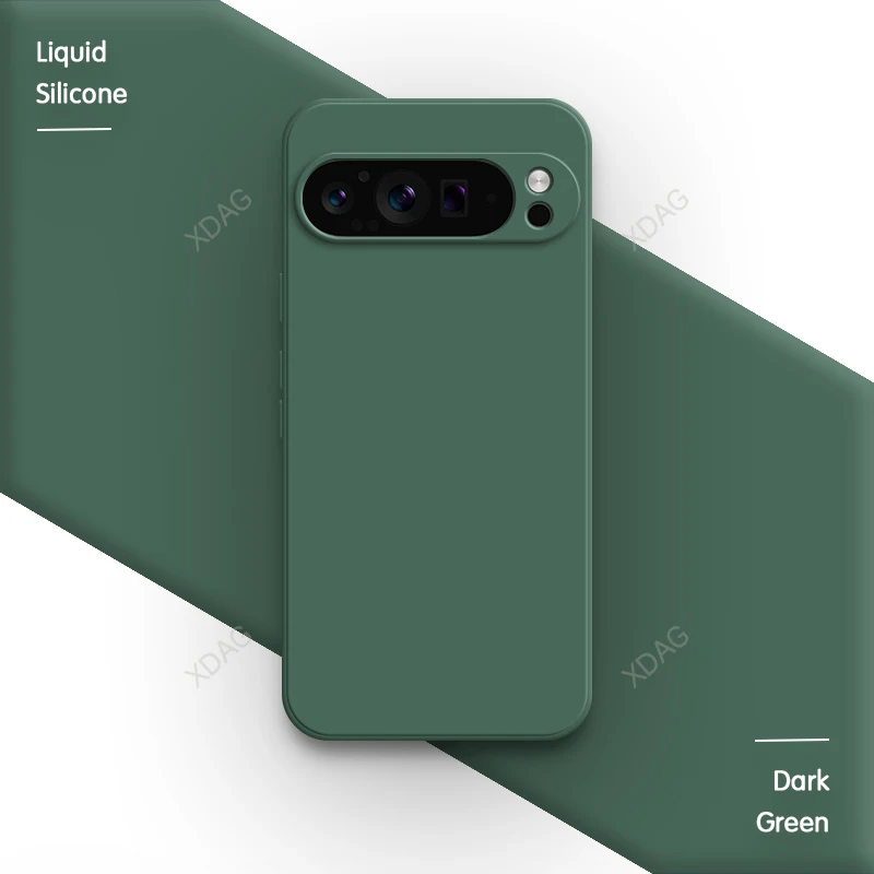 Pure Color Soft Liquid Silicone Shockproof Phone Case