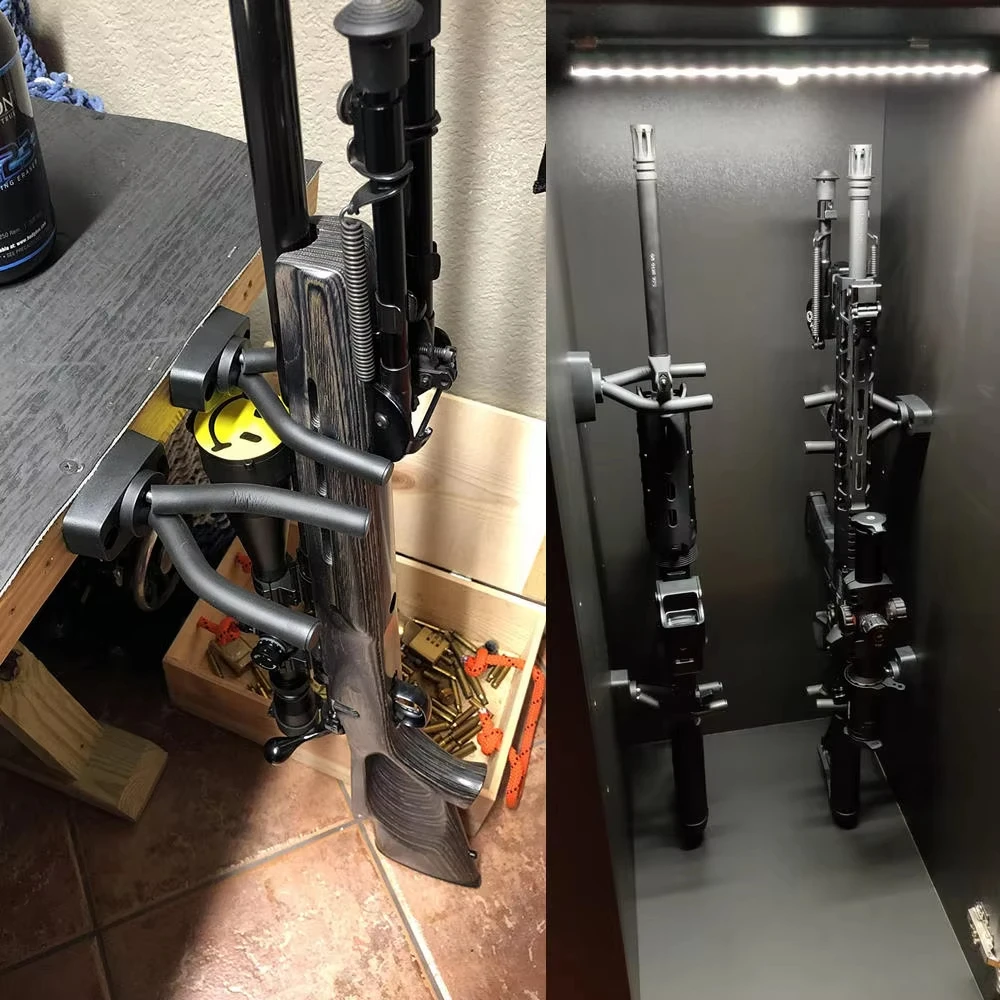Gun Racks Wall Mount Gun Storage Display Hanger Hook For Rifles Shotguns Pistol Airsoft Compound Bow Baseball Bat