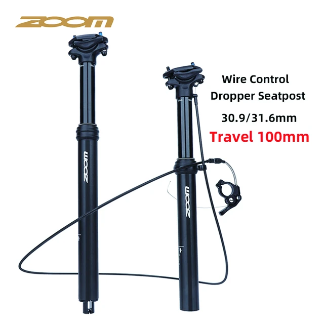 Zoom Dropper Seatpost 30.9/31.6mm tija telescopica mtb Internal External  Wire Control Seat Tube canote