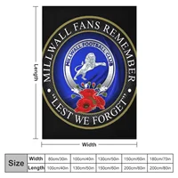 Millwall Fans Remember Throw Blanket Decorative Blankets Blankets For Baby blankets and throws 2