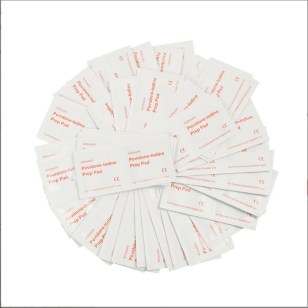 Iodine Disinfectant Wet Wipes for First Aid and Wound Care