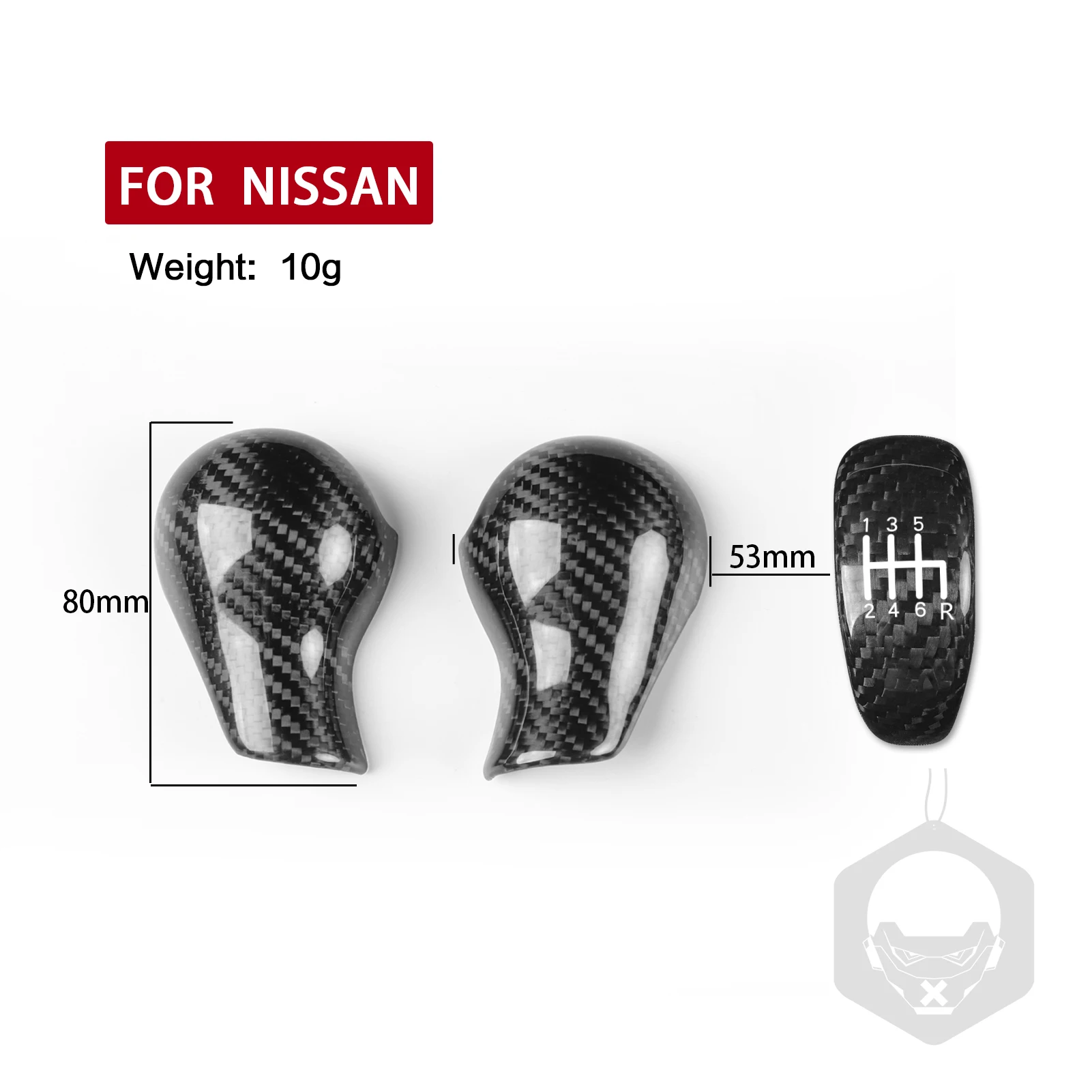 日産用本物のカーボンファイバーシフトノブ,装飾的なインテリア