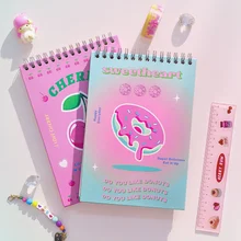 Pink Agenda Notebook 2022 Cute Daily Notepad Kawaii Notebook For Students Planner Book School Stationery Ежедневник Блокнот