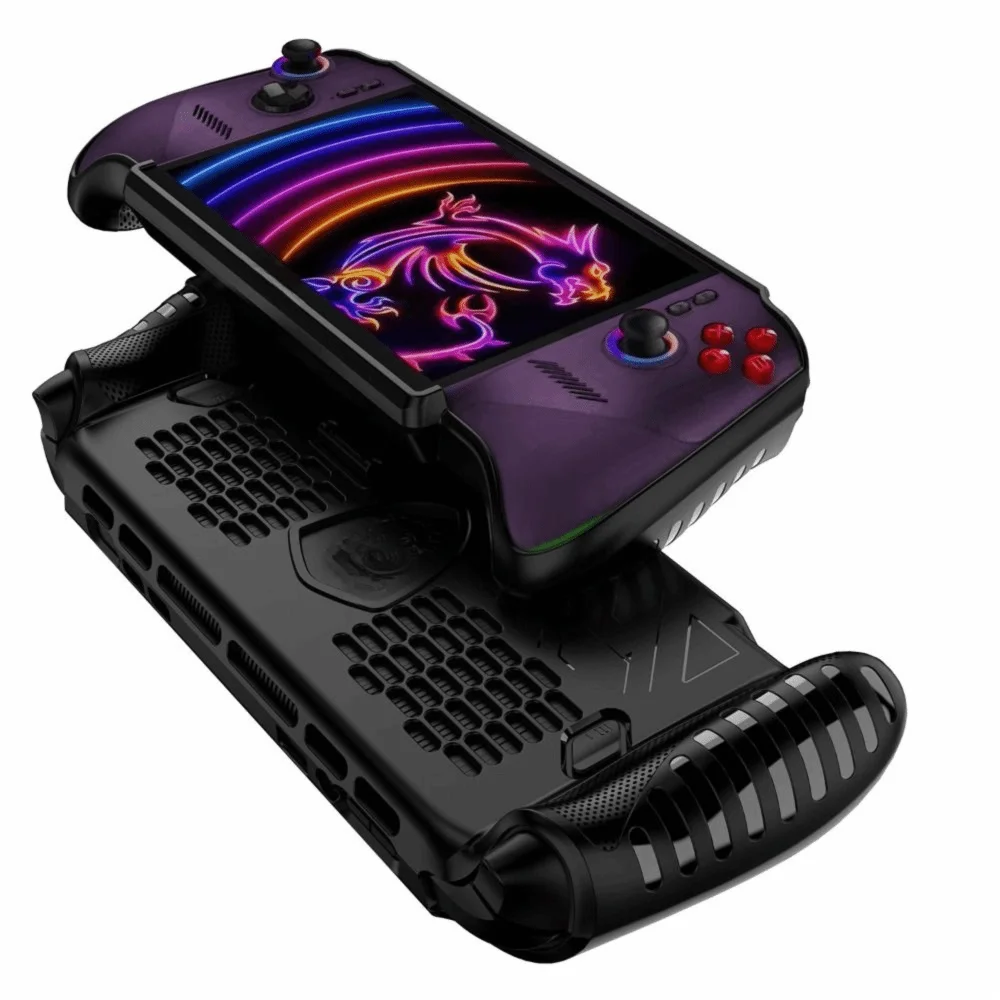Custodia per console da gioco portatile in TPU con cavalletto, cover protettiva antiurto, guscio ergonomico antiscivolo per MSI Claw 8 EX AI+ - Image 5