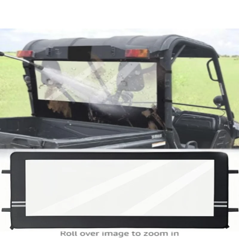Rear Windshield Waterproof Soft For Yamaha Rhino & Massimo UTVs PVC Windscreen