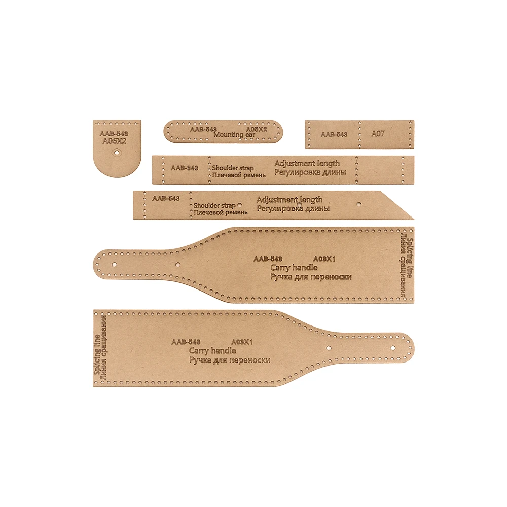 Leather craft tools kraft paper template leather goods ladies shoulder bag messenger bag diy production version drawing pattern