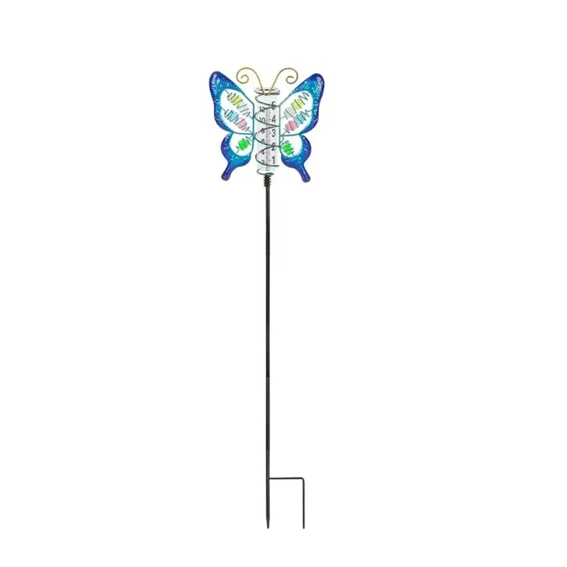 

Rain Gauge Butterfly LED Rain Gauge Science Teaching Instrument For Gardeners Dropship