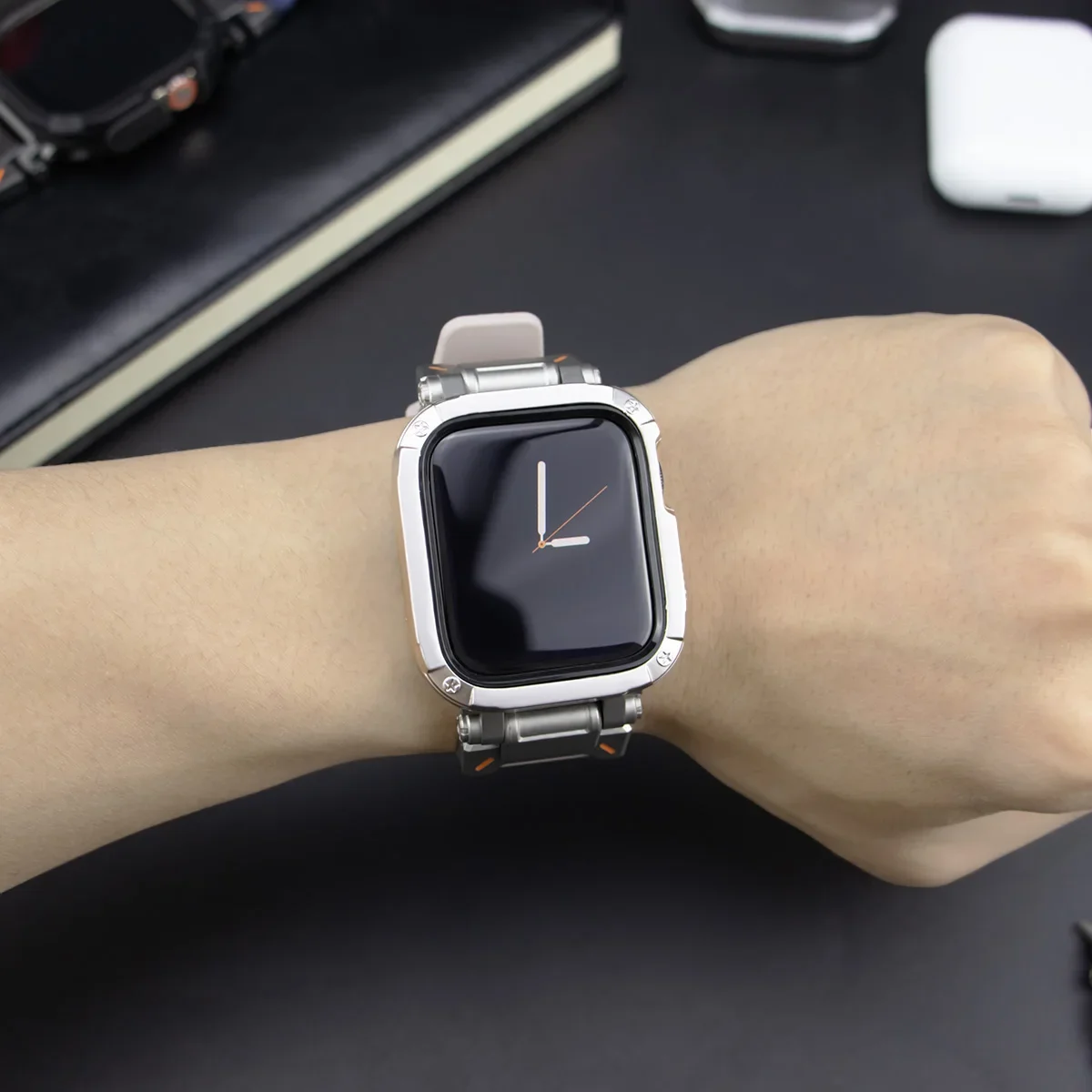 Silicone Strap with TPU Protective Case and Bracelet