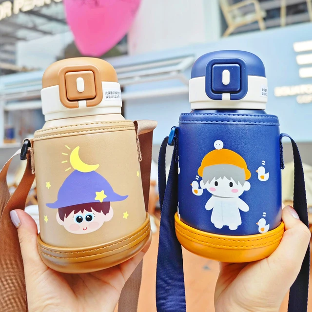 Stainless Baby Thermos Bottle  Baby Children Thermos Bottle - Cup Cover  Stainless - Aliexpress