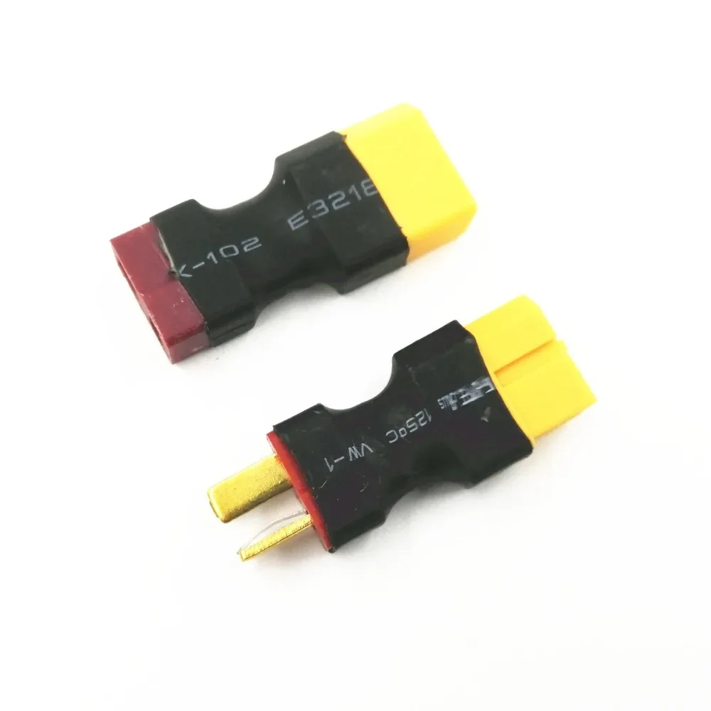 Adaptateur RC XT60 Mâle/Femelle vers Prise T Deans - Lot de 1