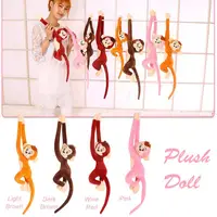 65CM Cute Long-Armed Monkey Shaped Plush Toy Monkey Long Arm Tail Soft Plush Hanging Doll Toy Party Decors Curtains Hanger 1