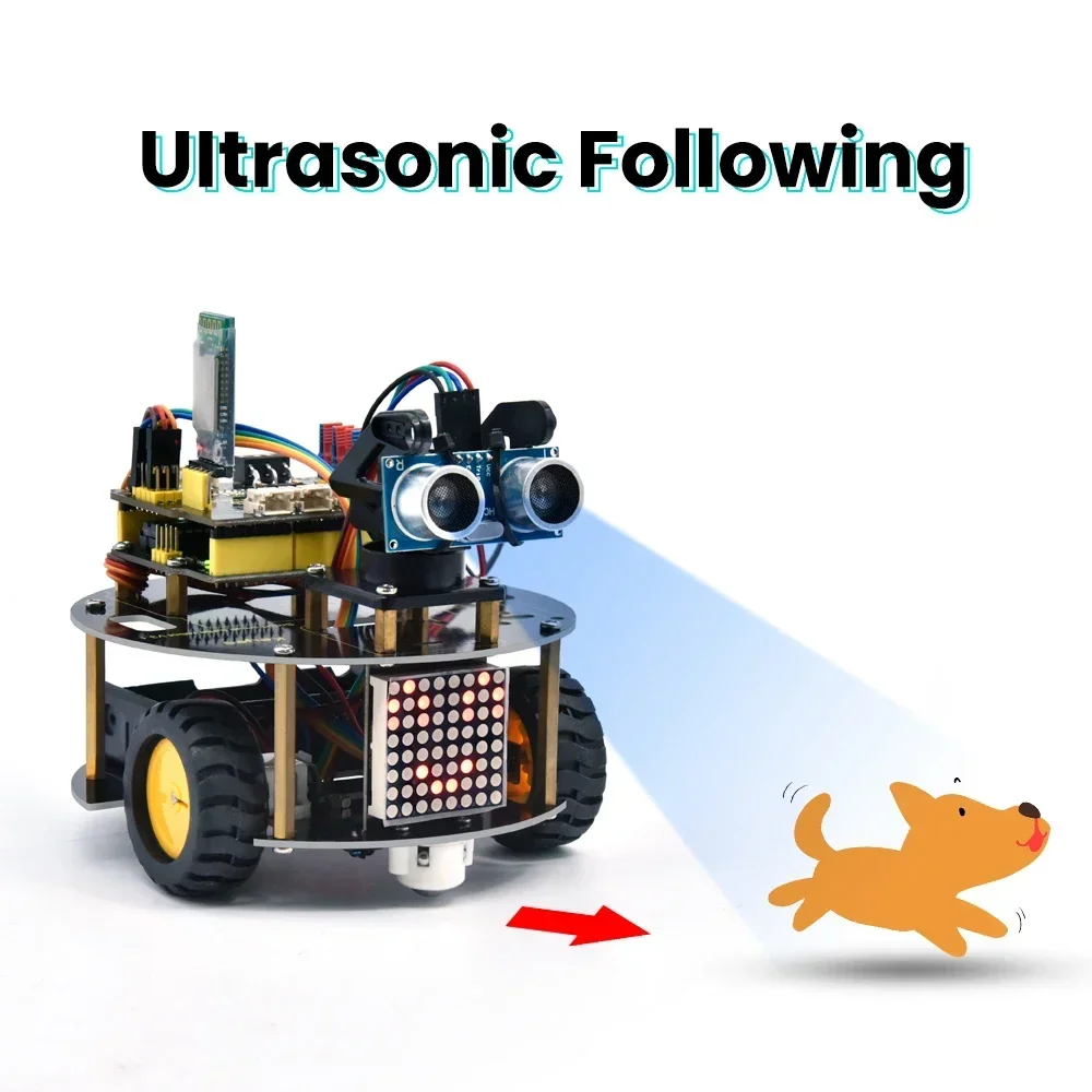 Keyestudio DIY Multifunction Smart Little Turtle Robot Car V3.0 for Arduino Robot STEM Kids Toy Programable Kit Toys