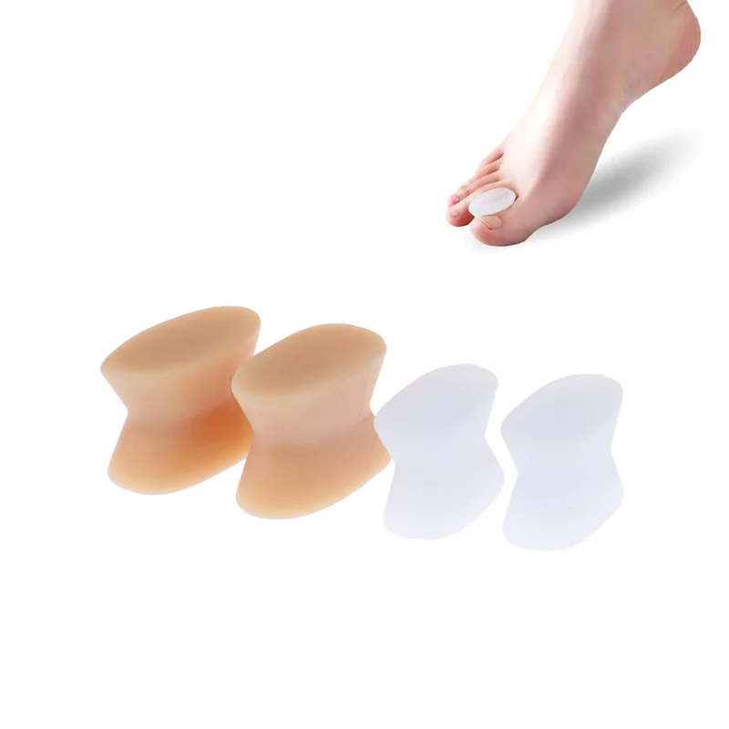 

2Pcs Gel Toe Separator Hallux Valgus Bunion Corrector Straightener Soft Silicone Toe Protector Spacer Foot Care Tool