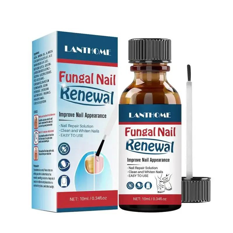 Nail Treatments Fluid 10ml Toenails Repair Solution Removes Onychomycosis Fingernails Repair Essence Cream Hand Feet Care nail fungus treatment serum fungal fingernails and toenails repair promote new growth renew cracked fungal nails solution