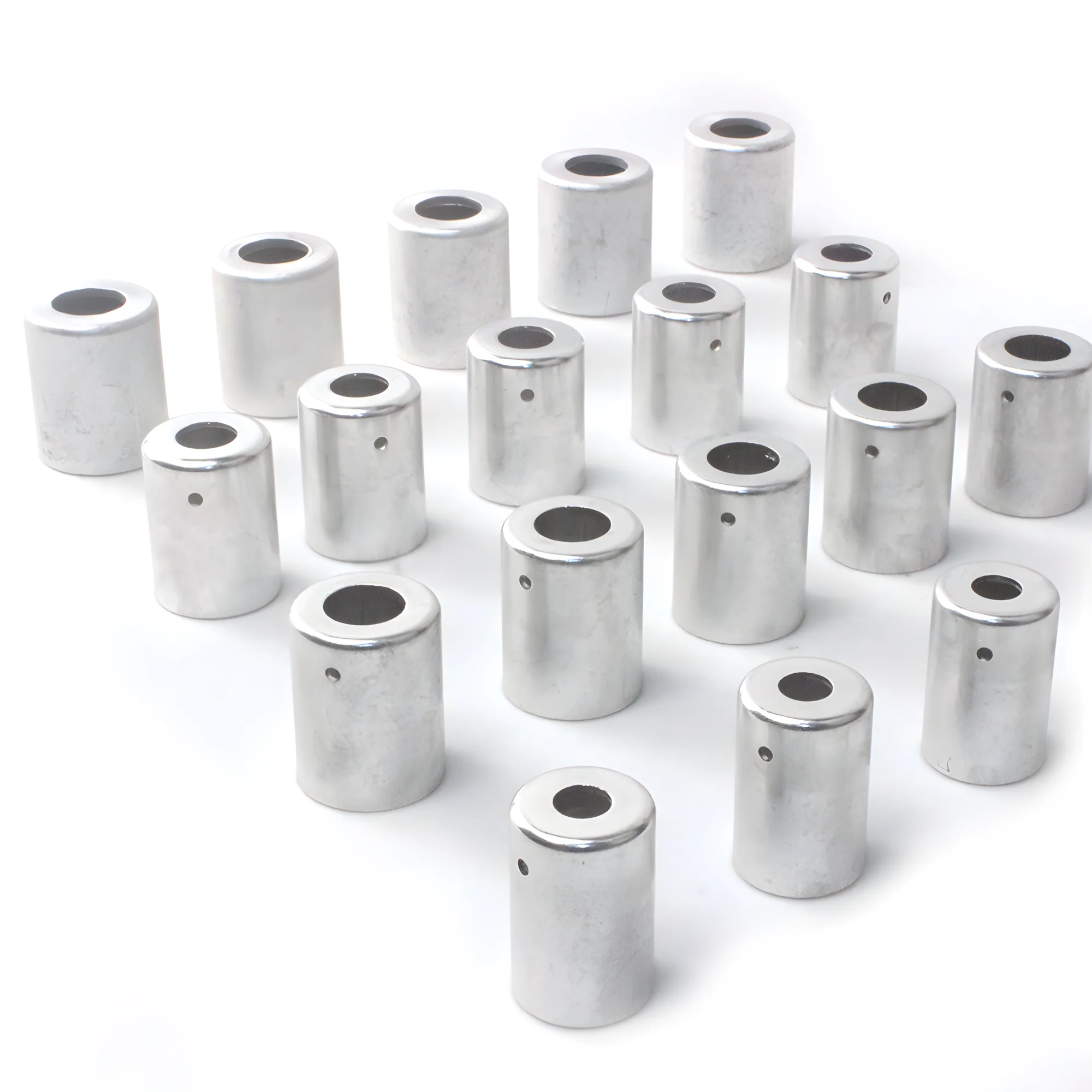 Aluminum ferrule A/C gas hose pipe crimp sleeves R12 R134A 3/8'' 1/2'' 5/8'' 3/4'' hose air conditioning joint 4pcs/Pack aluminum ferrule