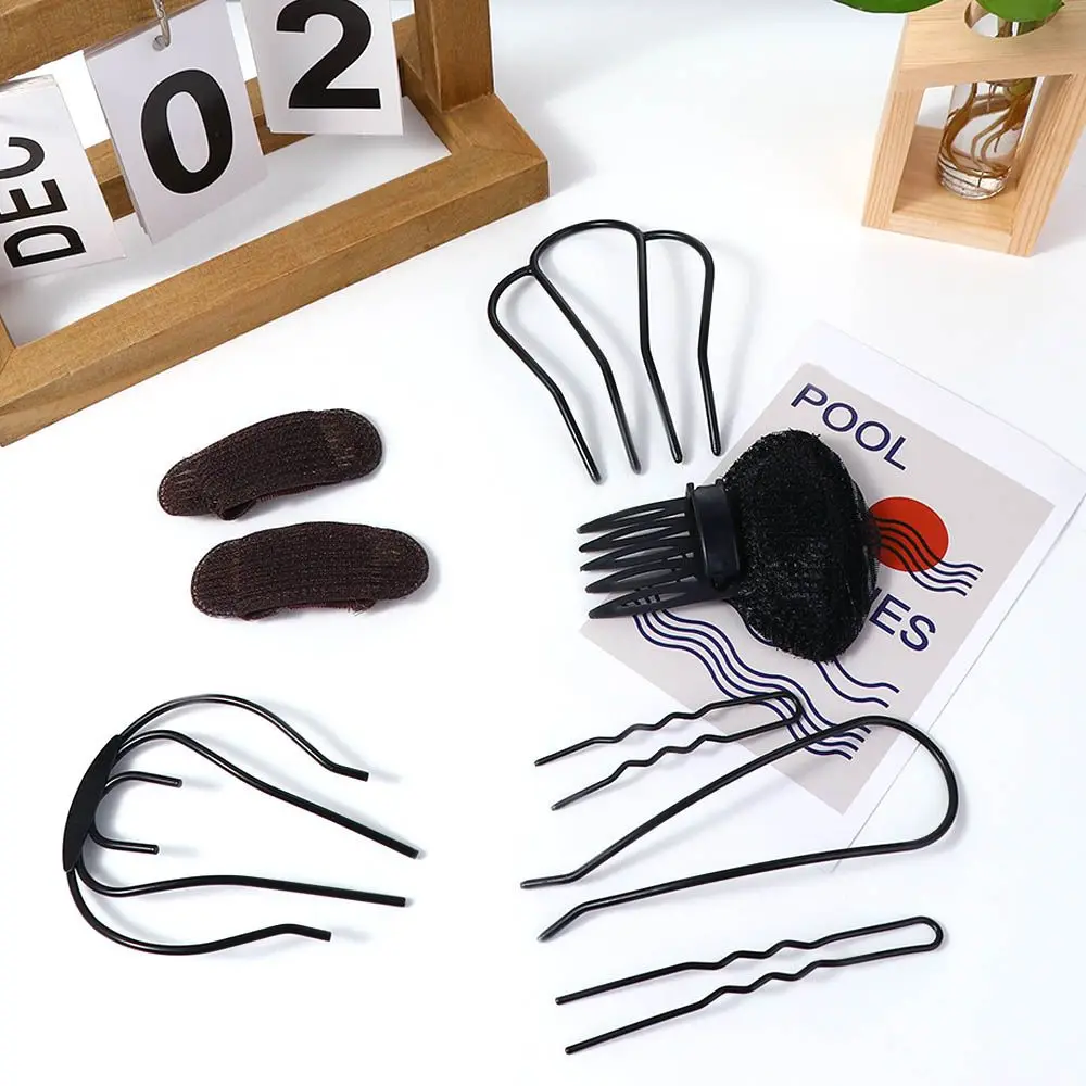 

Women Natural Hair Styling Tools Bangs Hairpin Puff Hair Cushion Sponge BB Hair Clip Invisible Hair Bun Clip Fluffy Hair Pad