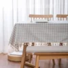 mamabao Blue daisy print small fresh countryside tablecloth home cover towel 1