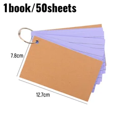 Vibrant Ruled Notecard Set with Binder Ring (Purple)