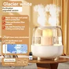 XImi New 5L large capacity humidifier usb double fog spray low noise home bedroom office night light essential oil diffuser 6