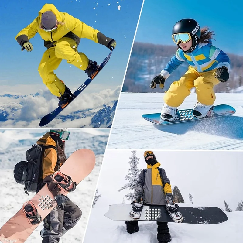 18Pcs Snowboard Stomp Pad Snowboard Grip Stomp Pad Anti Slip Step Snow Board Mat
