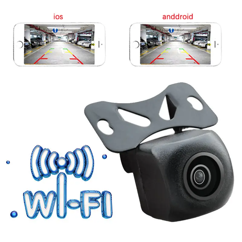 175° WiFi Wireless Car Rear View Backup Camera – For IPhone IOS & Android – Night Vision, IP67