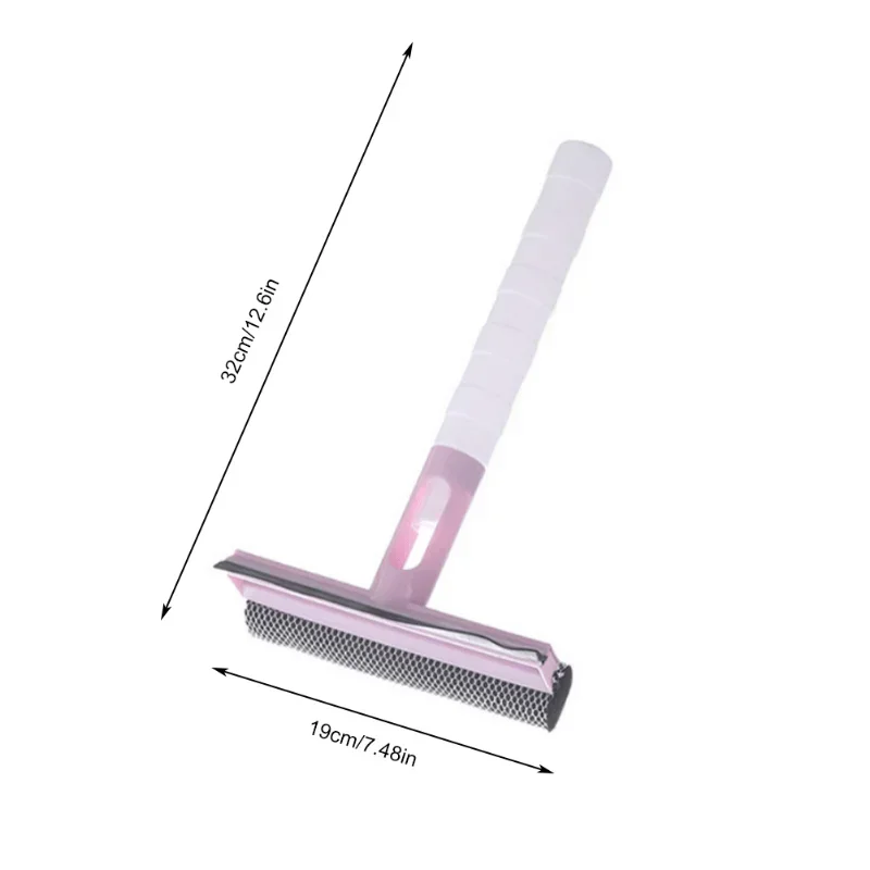 1pc Double-sided Window Cleaner Squeegee Wiper Home Cleaning Tools Water Spray Cleaner Wipe Glass Wiper Multi-functional Wiper