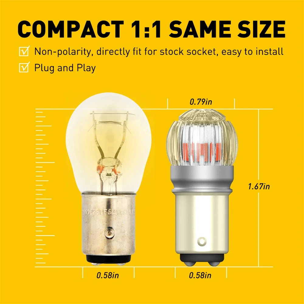 AUXITO-2X BAY15D 1157 P21/5W LED 극ũ  , ֵ P21 5W 7507 LED ڵ  ,  ȭƮ  Ʈ DRL