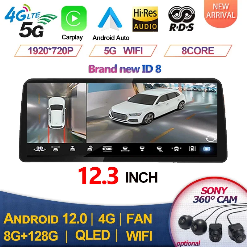 

12.3" For BMW 5 Series E60 E61 E63 E64 E92 2005 - 2012 Android 13 Car Radio Multimedia video Player CCC CIC System Carplay BT